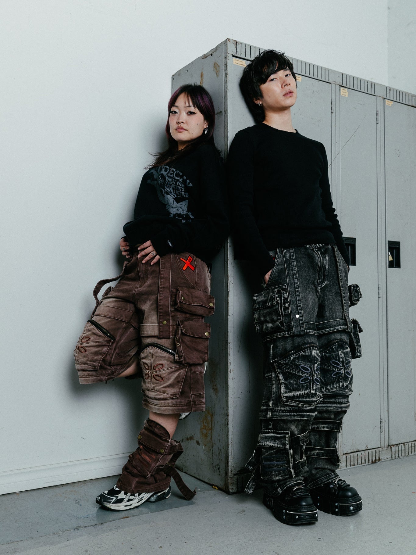 "ACADEMY" Cargo Pants Brown